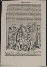 MARTYRDOM OF SAINT SIMON 1493 SCHEDEL UNUSUAL LATIN EDITIO PRINCEPS ANTIQUE VIEW