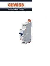 INTERRUTTORE MAGNETOTERMICO GEWISS 16A 4500A GW90027.