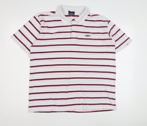 Polo umbro uomo bianca righe - polo,