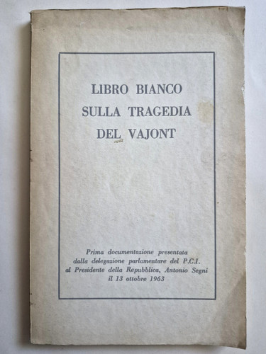 Vajont libro bianco sulla - libro,