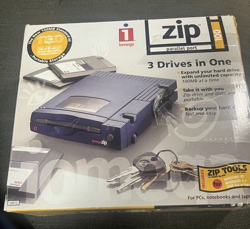 Unused box iomega 100mb - unused,