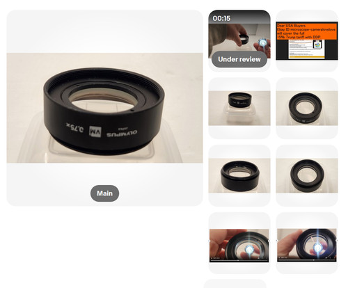 Olympus 75x obiettivo - vm, 0,75x