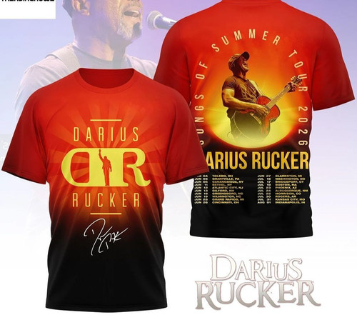 Maglietta darius rucker songs - rucker,