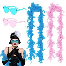 SAIIURV 4PCS Boa di Piume