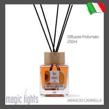DIFFUSORE PROFUMO CASA AMBIENTE A BASTONCINI 250ML MAGIC LIGHTS ARANCIO CANNELLA