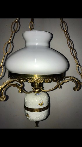Lampadario vintage ottone - lampadario, e
