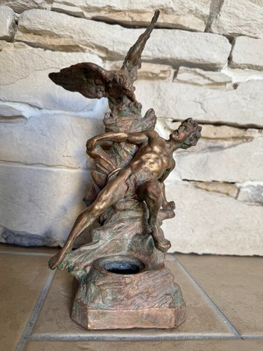 Statua antica bronzo pieno - antica,