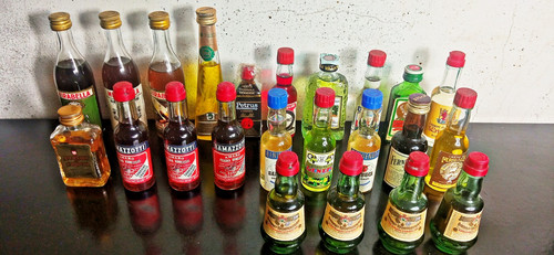 Lotto bottiglie mignon da - bottiglie,