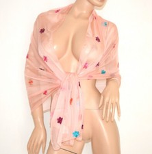 Stola rosa cipria donna maxi