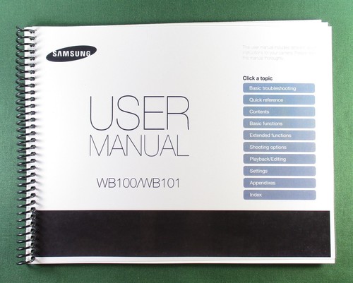 Samsung wb100f manuale - samsung,