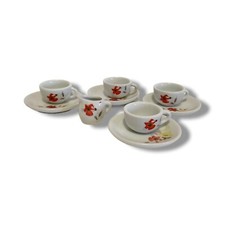 - Mini servizio tè porcellana 9 pezzi vintage miniature casa casa bambole E26