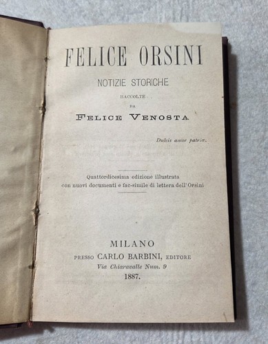 Felice orsini notizie storiche - felice,