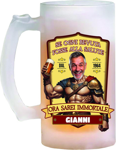 Boccale birra vetro - in,
