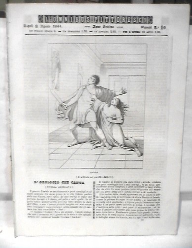 Antica stampa incisione 1844 - stampa,