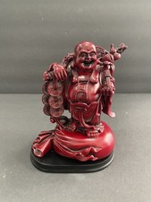 Red Resin Statue of Laughing