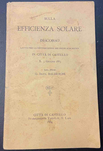 Baldeschi sulla efficenza - sulla,