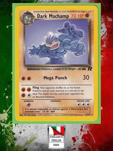 Carta pokemon dark machamp - carta,