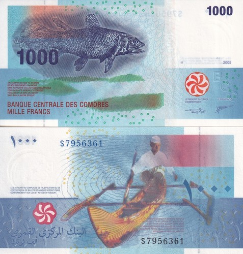 Comore 1000 franchi - franchi, 2005