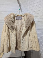 Giacca castoro tosato panna