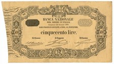 500 LIRE BANCA NAZIONALE NEL REGNO D'ITALIA 25/01/1893 qBB