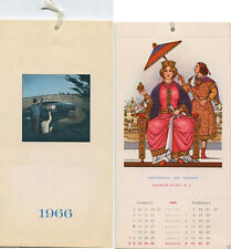 CALENDARIO REPUBBLICA DEI RAGAZZI 1966, 6 CARTOLINE "OMBRELLI" BY NICOULINE    m