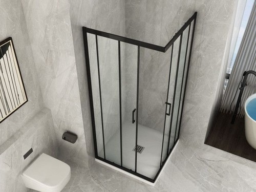 Box doccia nero cristallo - box,