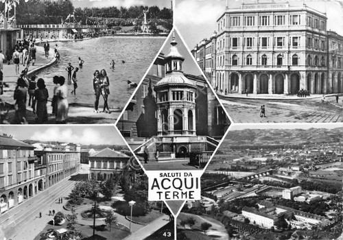 Cartolina acqui terme vedute - cartolina,