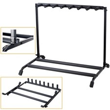 Supporto pieghevole per 7 chitarre o bassi, leggero e compatto Supporto per 7...