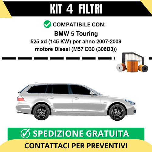 Kit filtri tagliando - 4, per