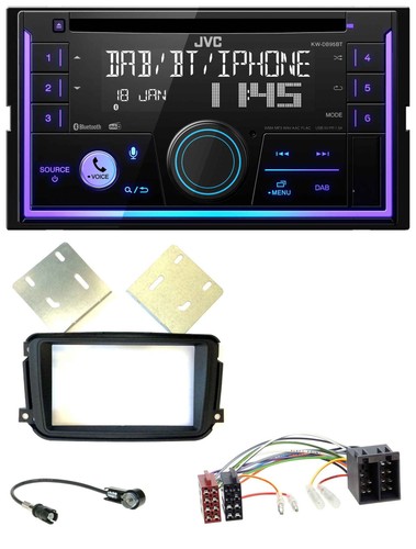 Jvc mp3 usb 2din - usb, bluetooth