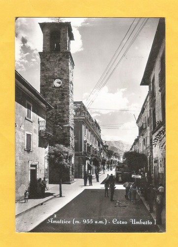 Cartolina amatrice corso - cartolina,