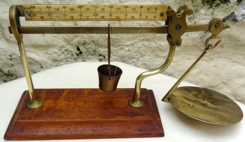 Antique computing scales - antique,