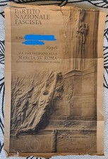 Attestato/diploma di partecipazione Marcia su Roma, ottobre-novembre 1922. RARO