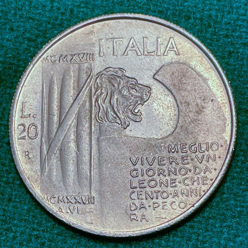 Lire mussolini 1943 usata - mussolini,