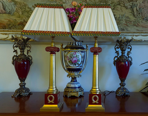 Pair elegant corinthian - pair,
