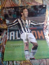 JUVENTUS ALEX DEL PIERO POSTER GIGANTE CARRIERA INTROVABILE