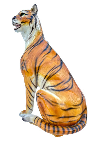 Statua ceramica tigre vintage - tigre,