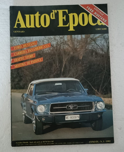 Auto epoca 1992 speciale - d'epoca,