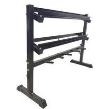 HB RASTRELLIERA A 3 LIVELLI SUPPORTO RACK PORTA PESI MANUBRI E DISCHI ESPOSITORE
