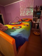 mobile letto soppalco con armadio e scalini contenitori