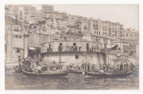 Malta 1920 rppc valletta - rppc,