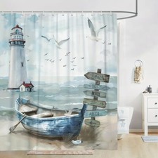 Faro uccellino di mare barca