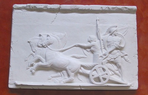 Bassorilievo gesso bianco - bassorilievo,
