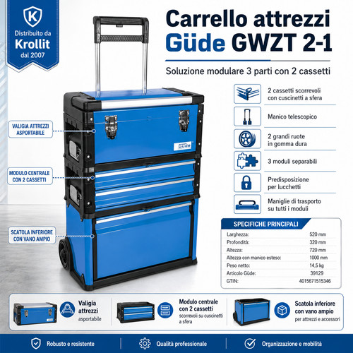Carrello attrezzi güde gwzt - attrezzi,