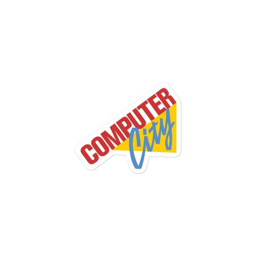 Adesivo retrò computer - adesivo,