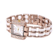 Orologio da polso lancette donna diamanti e perle