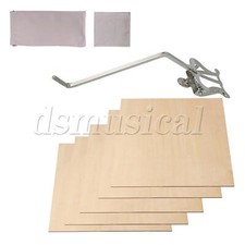 Supporto musicale lira sassofono 6 pezzi con spina rotonda 4 mm e foglio sughero kit 1,5 mm