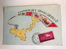 Cartolina 3 Giornata del Francobollo Sicilia Società Filatelica c2