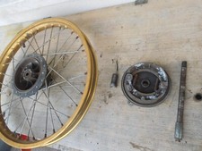 MOTO MAICO MC GS 250 CROSS 400 440 RUOTA ORO ANTERIORE AKRONT 21 BOLLINO VERDE