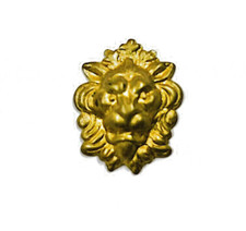 AMATI MODELLISMO Ornamenti Fregio Ottone 20x17 mm testa di leone 2 Pezzi